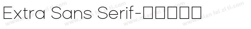 Extra Sans Serif字体转换